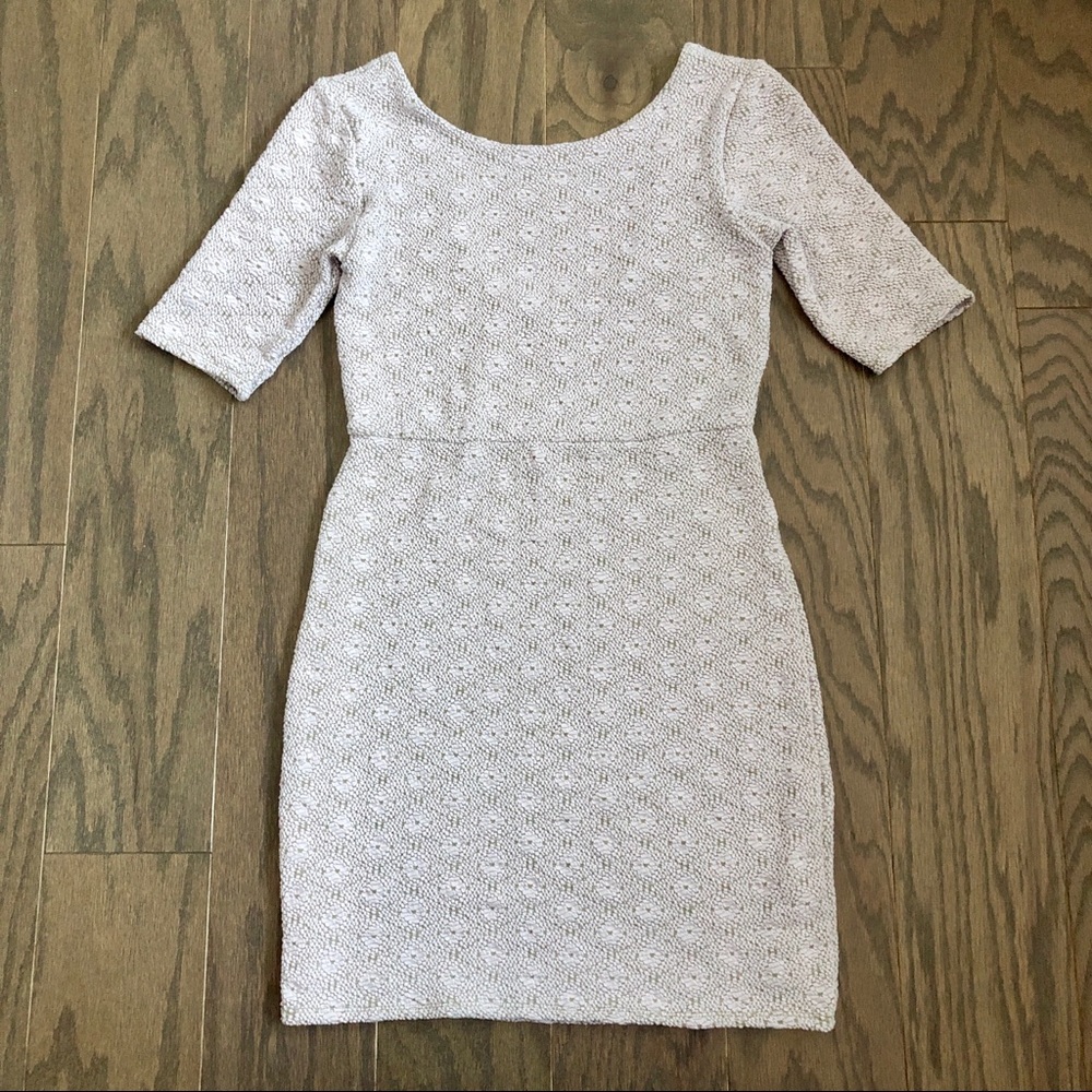 Free People Lavender Knit SS Bodycon Dress